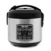 AROMA Digital Rice Cooker, 4-Cup (Uncooked) / 8-Cup (Cooked), Steamer, Grain Cooker, Multicooker, 2 Qt, Stainless Steel Exterior, ARC-914SBD view 1
