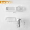 100 Pack Strip Light Mounting Brackets,Fixing Clips,One-Side Fixing,100 Screws Included (For 10mm Wide IP68 Silicone Cover Strips) view 2