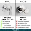 WingIts Modern Elegance Double Robe Hook Satin view 4