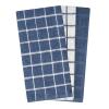 Ritz Premium 100% Cotton Terry Check Kitchen Dish Towels - Highly Absorbent, Super Soft, Long-Lasting, 25"x15", 3-Pack, Federal Blue view 2