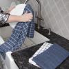 Ritz Premium 100% Cotton Terry Check Kitchen Dish Towels - Highly Absorbent, Super Soft, Long-Lasting, 25"x15", 3-Pack, Federal Blue view 4