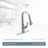 Moen Arbor Oil Rubbed Bronze Motionsense Two-Sensor Touchless One-Handle Pulldown Kitchen Faucet, Single Hole Kitchen Sink Faucet Featuring Power Boost for a Faster Clean, 7594EORB view 4
