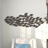 Deco 79 Metal Fish Home Wall Decor Wall Sculpture, Wall Art 53" x 1" x 20", Dark Brown view 2