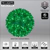 Wintergreen Lighting LED Starlight Sphere, LED Light Ball Sphere Light, Christmas Light Ball, Christmas Decoration (70 Lights, 6", Green) view 3