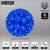 Wintergreen Lighting LED Starlight Sphere, LED Light Ball Sphere Light, Christmas Light Ball, Christmas Decoration (70 Lights, 6", Blue) view 3