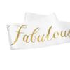 "60 and Fabulous" Sash - 60th Birthday Sash 60 Birthday Gifts Party Favors, Supplies and Decorations (White) view 4