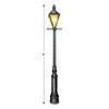 Beistle Lamppost Photo Props, 6' Tall - Mardi Gras Street Light Wall Decorations, Cut Out Parisian Christmas Party Backdrop view 2