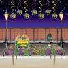 Beistle Lamppost Photo Props, 6' Tall - Mardi Gras Street Light Wall Decorations, Cut Out Parisian Christmas Party Backdrop view 4