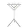 Zion Judaica Electric Menorah PVC Indoor/Outdoor Use - 52'' Tall (White) view 1