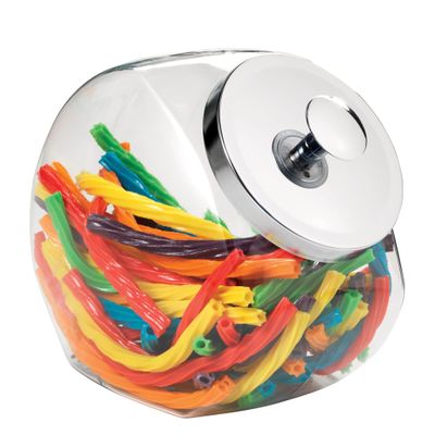 Anchor Hocking 69590AHG17 Glass 1 Gal Penny Candy Jar w/Chrome Cover