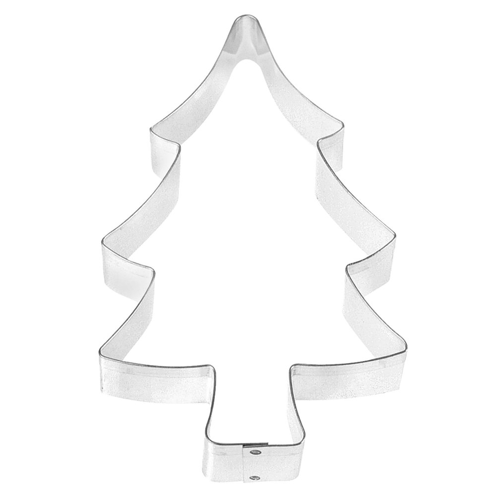 Fox Run Christmas Tree Cookie Cutter, 5-Inch, Stainless Steel