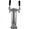 Bev Rite Draft Beer Column Tower, 2 Faucets, Chrome view 1