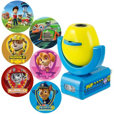 Projectables Paw Patrol LED Night Light Projector, Plug-In, Dusk-to-Dawn Sensor, Rubble, Chase, Skye, Marshall, Alex Porter, For Baby, Kids, Bedroom, Playroom, Nursery, Bathroom, 30605