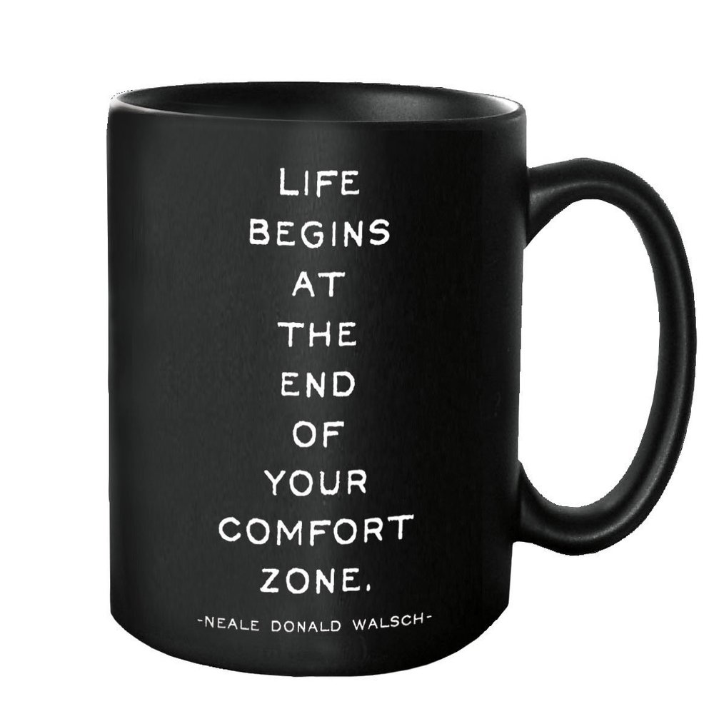 Quotable Life Begins Quotable Mug - Quotes Kitchen Home MUG-G226-QUOTE