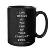Quotable Life Begins Quotable Mug - Quotes Kitchen Home MUG-G226-QUOTE view 1