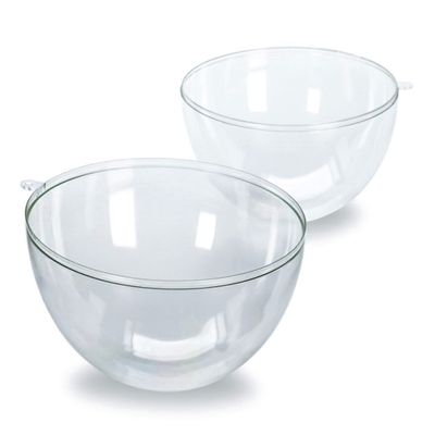 Party Favors Plus 6 Clear Plastic Ball Fillable Ornament Favor 5.4" 140mm