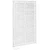 EZ-FLO 12 x 24 Inch (Duct Opening) Return Air Vent Cover for Wall or Ceiling, Solid Steel Return Air Filter Grille, HVAC Vent Cover, White, 61668 view 1
