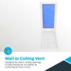 EZ-FLO 12 x 24 Inch (Duct Opening) Return Air Vent Cover for Wall or Ceiling, Solid Steel Return Air Filter Grille, HVAC Vent Cover, White, 61668 view 4