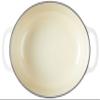 Lodge 7 Quart Enameled Cast Iron Oval Dutch Oven with Lid  Dual Handles  Oven Safe up to 500 F or on Stovetop - Use to Marinate, Cook, Bake, Refrigerate and Serve  Oyster White view 3
