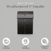 NACH Mailboxes for Outside Wall Mount, 15 x 10 x 4 inches, Black Wall Mounted Mailbox and Newspaper Holder, Waterproof Mailbox for Door - The Milano Mailbox view 4