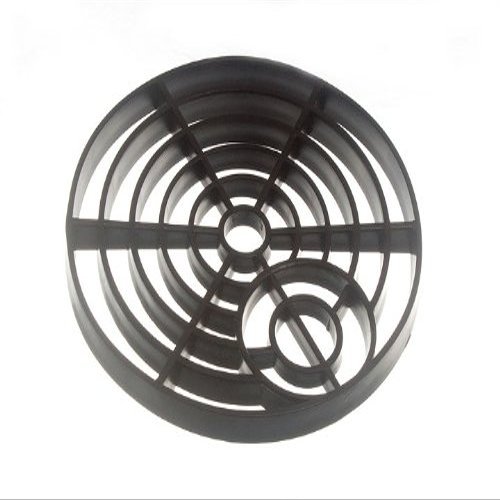 GULLEY GRID DRAIN COVER LID BLACK PVC 6 INCH 150MM ROUND (pack of 4)