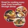 Hamilton Beach 3-in-1 Electric Indoor Grill + Griddle, 8-Serving, Reversible Nonstick Plates, 2 Cooking Zones with Adjustable Temperature (38546), Black view 3