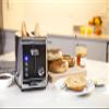 KRUPS: 2 Slice Toaster, Stainless Steel Toaster, 5 Functions with Cancel, Toasting, Defrost, Reheat and Bagel, Cord Storage, Silver view 2