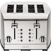 KRUPS: Breakfast Set Stainless Steel Toaster 4 Slice 1500 Watts 6 Brown Settings, Defrost, Reheat, High Lift Lever Silver, Matte and Chrome view 1