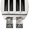 KRUPS: Breakfast Set Stainless Steel Toaster 4 Slice 1500 Watts 6 Brown Settings, Defrost, Reheat, High Lift Lever Silver, Matte and Chrome view 2