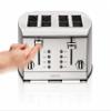 KRUPS: Breakfast Set Stainless Steel Toaster 4 Slice 1500 Watts 6 Brown Settings, Defrost, Reheat, High Lift Lever Silver, Matte and Chrome view 4