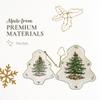 Spode Christmas Tree 2-Tiered Server, Tree-Shaped - Holiday Cupcake Stand, Dessert Display Set, Porcelain Serving Platter, 10" & 8" Plates, Dishwasher Safe Serveware for Appetizers, Desserts, Cookies view 4