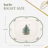 Spode Christmas Tree Sculpted Octagonal Platter, 14-Inch Holiday Serving Platter for Meats, Cheeses & Desserts, Dishwasher & Microwave Safe Christmas Dinnerware with Iconic Tree Design view 2