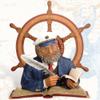 HS Captain & Ship Wheel Nautical Wall Plaque Decoration view 1