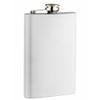Top Shelf Flasks 8 oz Hip Flask - Screw-On Leak Proof Cap - Gifts for Men - Groomsmen Gift - 1-PACK in White view 1