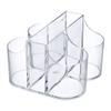 Lillian Tablesettings Cutlery Caddy Organizer 5 Compartment - Silverware Organizer & Napkin Holder - Clear view 1