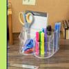 Lillian Tablesettings Cutlery Caddy Organizer 5 Compartment - Silverware Organizer & Napkin Holder - Clear view 3
