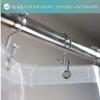 Mrs Awesome Shower Curtain Liner with 6 Magnets Clear Thick PEVA, Premium Waterproof Plastic Shower Curtain Standard Size 72 x 72 inch, Clear view 3