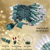 Holiday Essence Clear Christmas Lights Green Wire, 100 Incandescent Mini String Lights Set for Indoor Outdoor Holiday Lighting Decoration, Christmas Tree Lights, Static Flashing UL Certified view 3