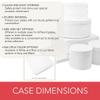LAMINET 6 Piece Quilted Dinnerware Storage Starter Set - Includes 4 Plate Cases, 1 Cup Case & Platter Case - WHITE view 4