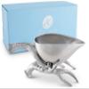 Arthur Court Designs Aluminum Antler Base Gravy Sauce Boat Bowl 10 Inch Long view 1