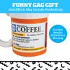 BigMouth Inc. Prescription Coffee Mug - Large Funny Prescription Coffee Cup - Unique Pharmacy Gifts - Hilarious Novelty and Gag Gifts for Doctor - Dishwasher-Safe Ceramic Pill Bottle Coffee Cup - 12oz view 3
