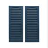 Louvered Shed Shutter or Playhouse Shutter, Blue 9" X 27", 1 Pair view 1