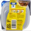 Glad GladWare Medium Rectangle Food Storage Containers with Lids, Airtight Leak-Resistant Plastic Containers for Soup Salad Meal Prep, Microwave Dishwasher Freezer Safe, 24 Oz, 5 Count view 2