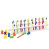 Kaplan Early Learning Toothbrush Rack with 20 Colorful Toothbrushes & 20 Fun Animal Head Covers view 1
