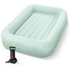 Intex Kids Travel Air Mattress Inflatable Bed with Raised Sides and Hand Pump - Portable Blow-Up Toddler Traveler Bed for Children's Naps or Sleep view 1