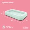 Intex Kids Travel Air Mattress Inflatable Bed with Raised Sides and Hand Pump - Portable Blow-Up Toddler Traveler Bed for Children's Naps or Sleep view 3