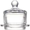 Abbott Collection 2 Piece Small Butter Dish with Dome Lid, Clear Glass (3"H) view 1