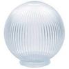 Clear Acrylic Prismatic 6 Inch Lamp Post Globe with 3.24 Inch Threaded Neck view 1