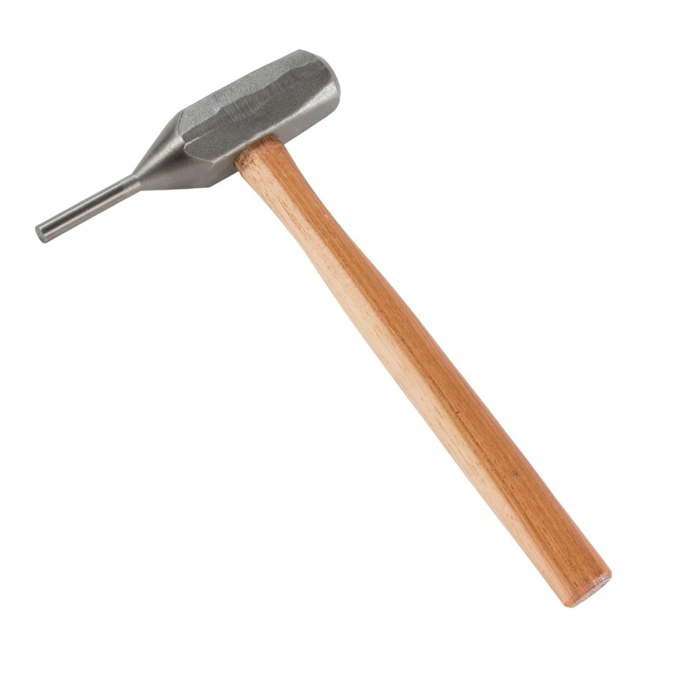COUNCIL TOOL Back-Out Punch - 3/4" Diameter B&O Hammer with 15" Wooden Handle & Forged Steel Head - BO750