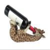 DWK Tall Drink Giraffe Decorative Table Top Wine Bottle Holder | Home Bar Decor | Wine Accessories | Kitchen Organization | Great Gifts for Her - 13.5" view 2